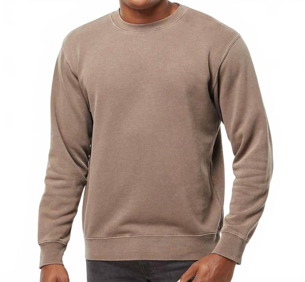 NEW INDEPENDENT TRADING COMPANY midweight pigment-dyed crewneck sweatshirt in cl